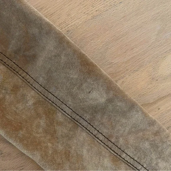 100% Leather Suede Trench Coat - Picture 4 of 8